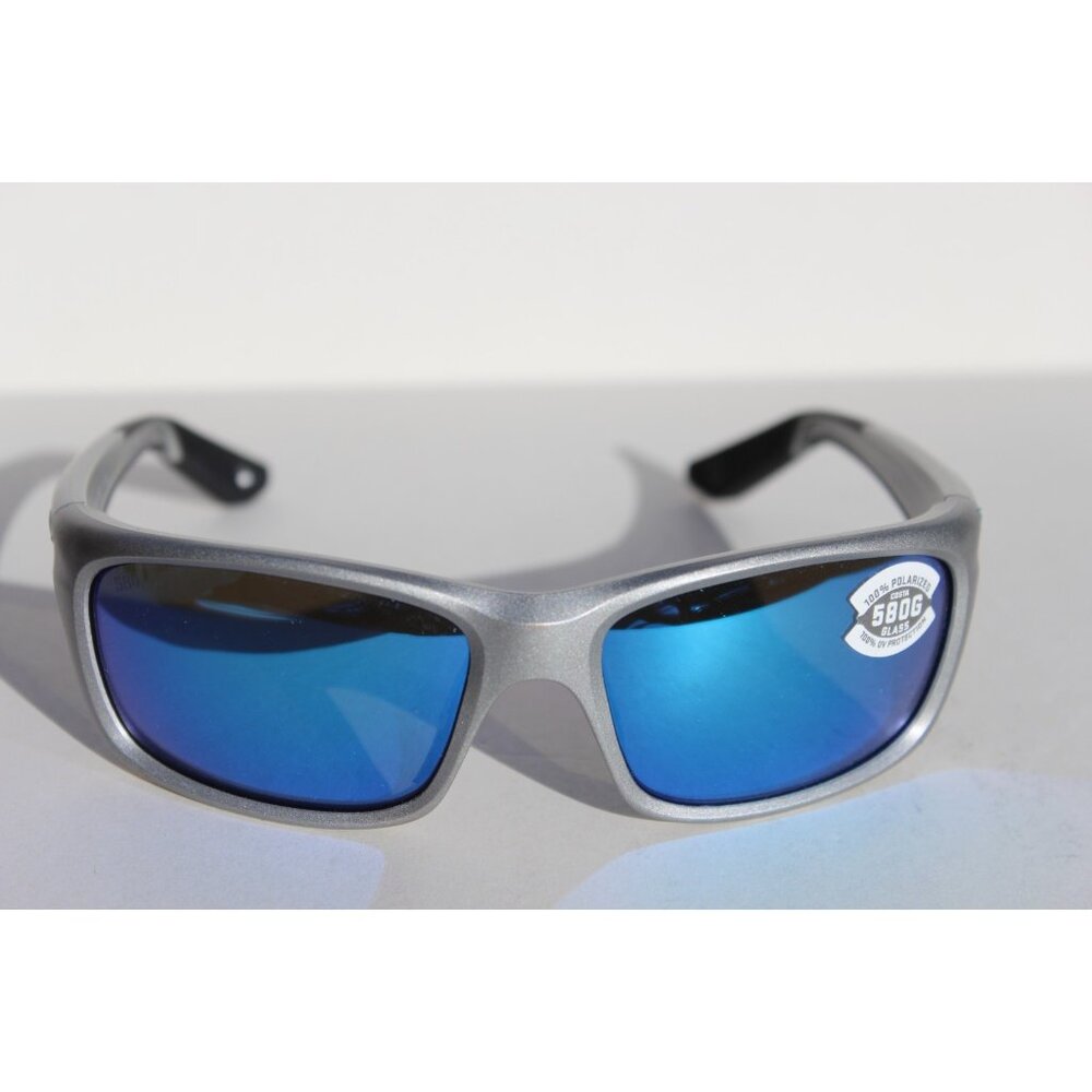 COSTA DEL MAR Jose PRO 580G POLARIZED Sunglasses Silver/Blue Mirror 580 NEW - Picture 4 of 10